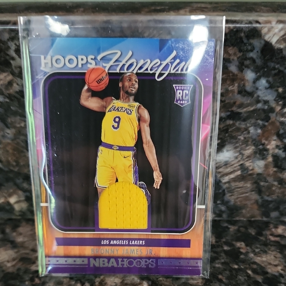 NBA Hoops Rookie Card with Yellow Patch